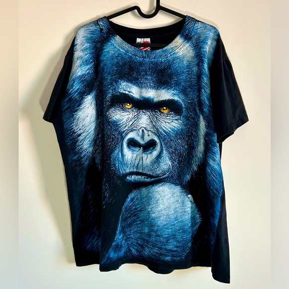 Vintage Other - Vintage 1993 Gorilla All Over Print Single Stitch Shirt Mens Size L